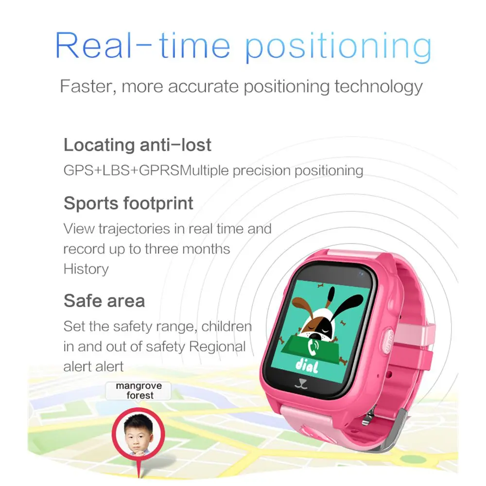 Y3 Pink IP67 водонепроницаемый мини-детский телефон-часы gps трекер для детей браслет брелок с adroid ios приложение для отслеживания без ежемесячной платы - Цвет: Y3 Pink