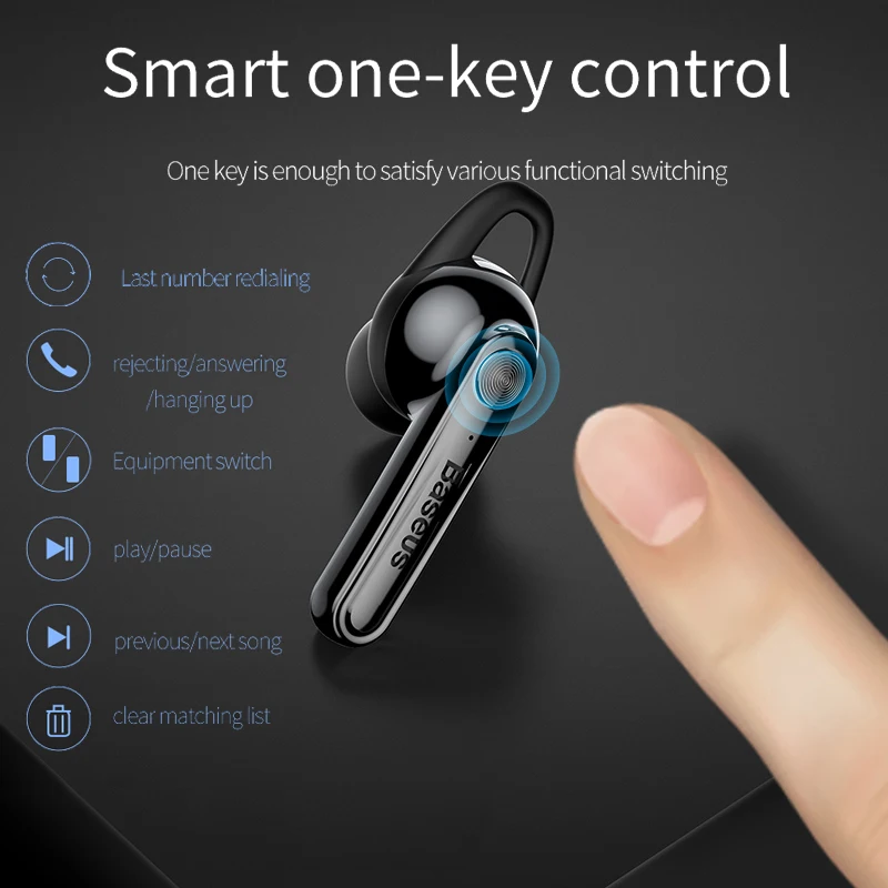 Baseus TWS Bluetooth наушники, беспроводная гарнитура, Магнитная Зарядка, стерео наушники, Handsfree Mini, настоящие беспроводные наушники для телефона