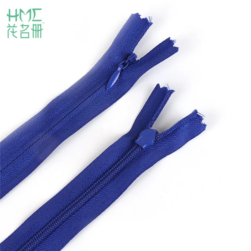 Royal Blue Хит, 10 шт./лот, 17 цветов, 35-60 см, 5 размеров, невидимые молнии, нейлоновые катушки, молнии для рукоделия, шитья, одежды, сумки, инструменты, аксессуары - Цвет: Royal Blue