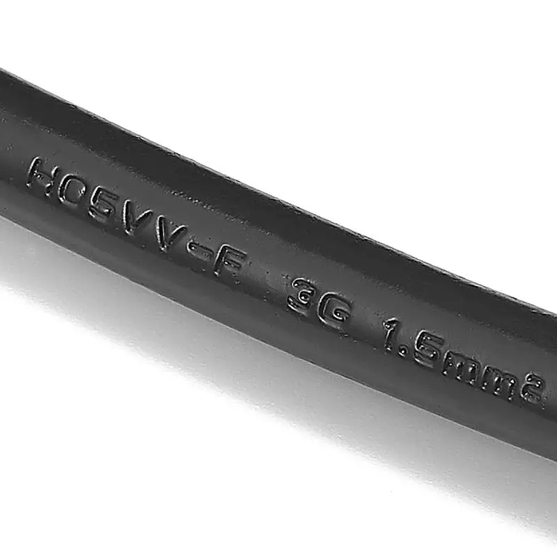 ЕС Европейский Мощность кабель раздели коммутации Питание шнур 1 5 м 5ft 1.5mm2 для ПК