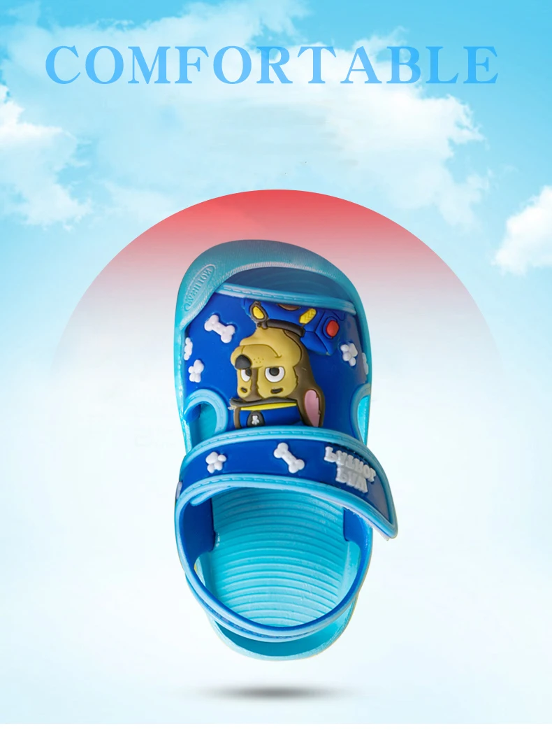 PAW PATROL/ летняя детская обувь; удобные мягкие детские сандалии для мальчиков и девочек; пляжная нескользящая обувь; детские сандалии