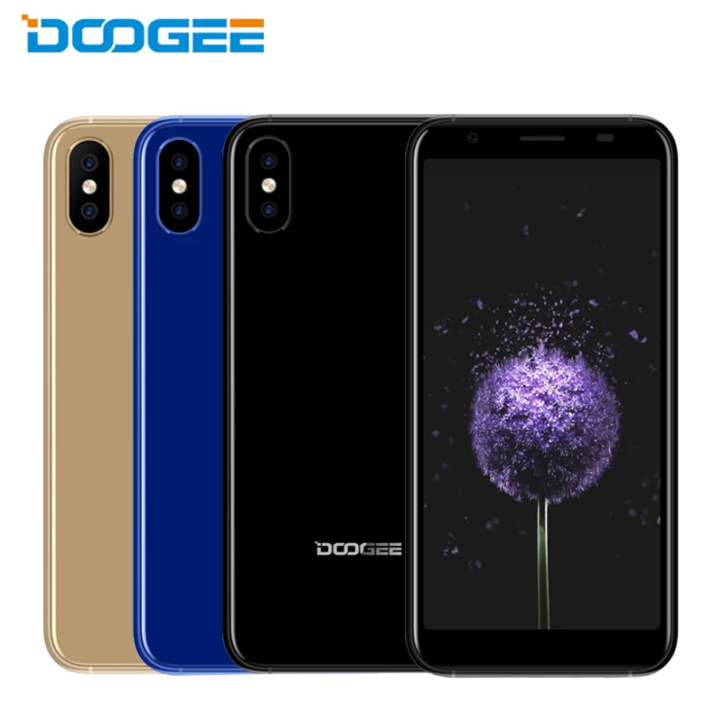 Оригинальный мобильный телефон DOOGEE X55 5 дюймов 18:9 полный экран ОЗУ 1 ГБ ПЗУ 16 Гб