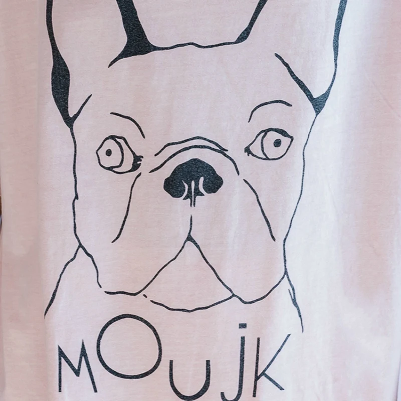 Elseisle Dog Футболка женская белая футболка большого размера с принтом собаки Harajuku