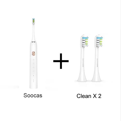 Soocas Clean Kit Xiao mi Soocare Soocas X3 X3S смарт Bluetooth водонепроницаемый беспроводной заряд Android и IOS mi Home APP управление - Цвет: Soocas Clean Kit