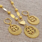 Ожерелья и серьги Anniyo с подвесками из Микронезии, весеннее кольцо, зефирское круглое ювелирное изделие, Гуам, гавайская вечерние, подарки #098121