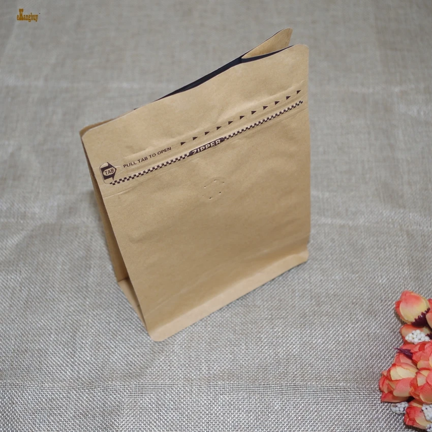10pcs / lot 1 2pound 19.5x12cm Матовая ламинированная алюминиевая фольга запайки мешок Кофе в