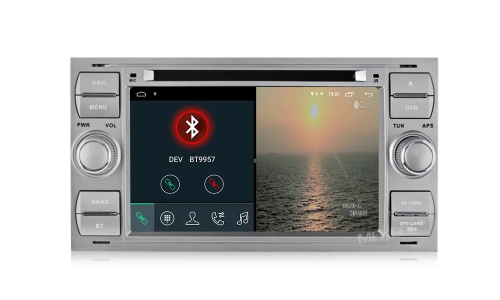 MEKEDE 1024X600 2+ 32G 2 Din Android 9,1 автомобильный dvd мультимедийный плеер gps для Ford Mondeo Focus Transit C-MAX S-MAX Fiesta Автомагнитола
