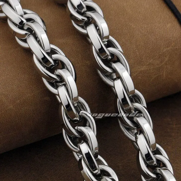 Цепочка-кошелек Мужская спиральная из нержавеющей стали 316L 5N008WC2 - 14 ~ 36 дюймов |