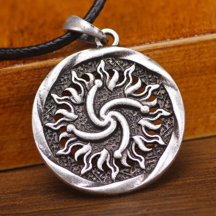 Славянский амулет стержень в подвески виде солнца скандинавского шарма