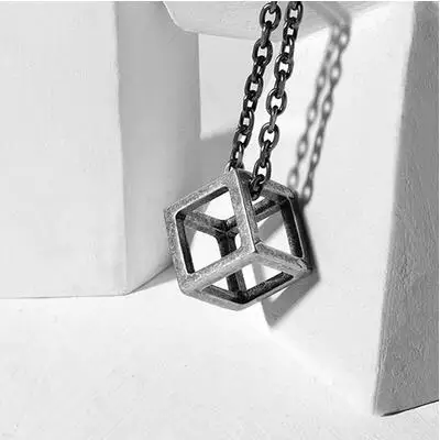 2017 винтажное серебряное ожерелье с длинной цепочкой из нержавеющей стали