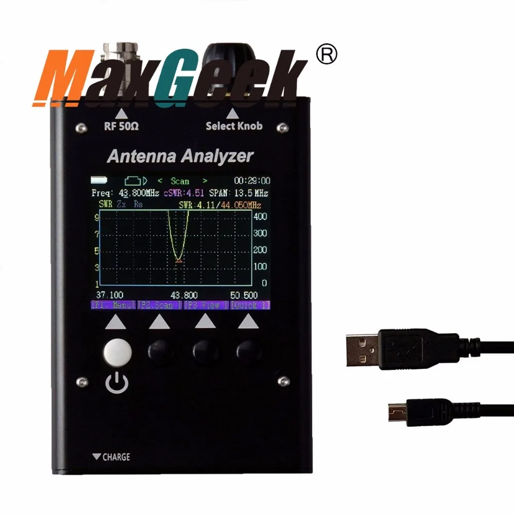 

Maxgeek SURECOM SA160 HF Vector Colour Graphic Antenna Impedance Analyzer 0.5MHz to 60MHz