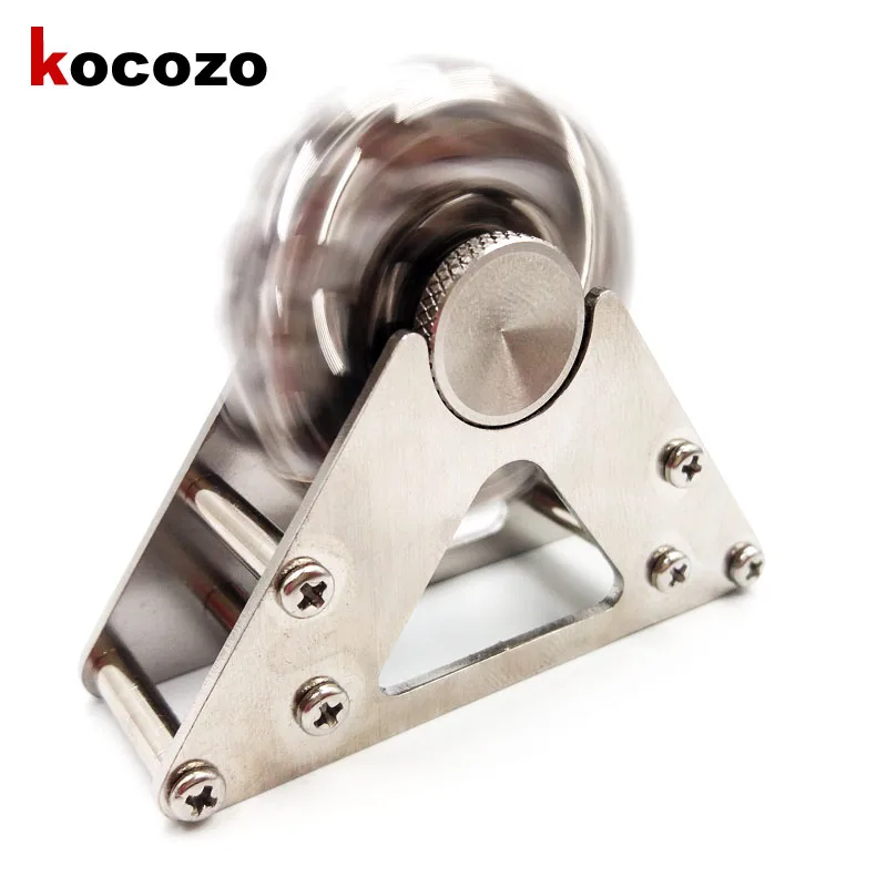 Спиннер из нержавеющей стали для аутизм ADHD обучающая EDC игрушка стабильная