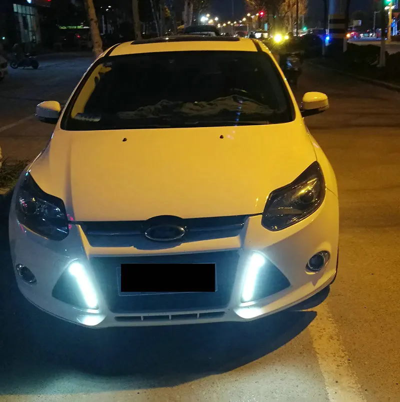 Для Ford Focus 3 MK3 2012 2013 2014 DRL дневные ходовые огни 12В Светодиодные Противотуманные