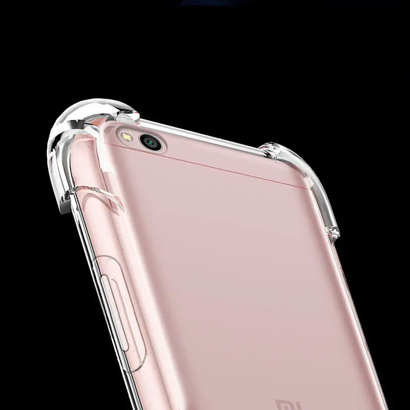 Mi 8 se 5 5s 6 plus 5c Anti-knock Ring Holder Transparent Soft TPU Phone Case for Xiaomi Redmi Plus pro 6a 5a S2 Cover Capa |