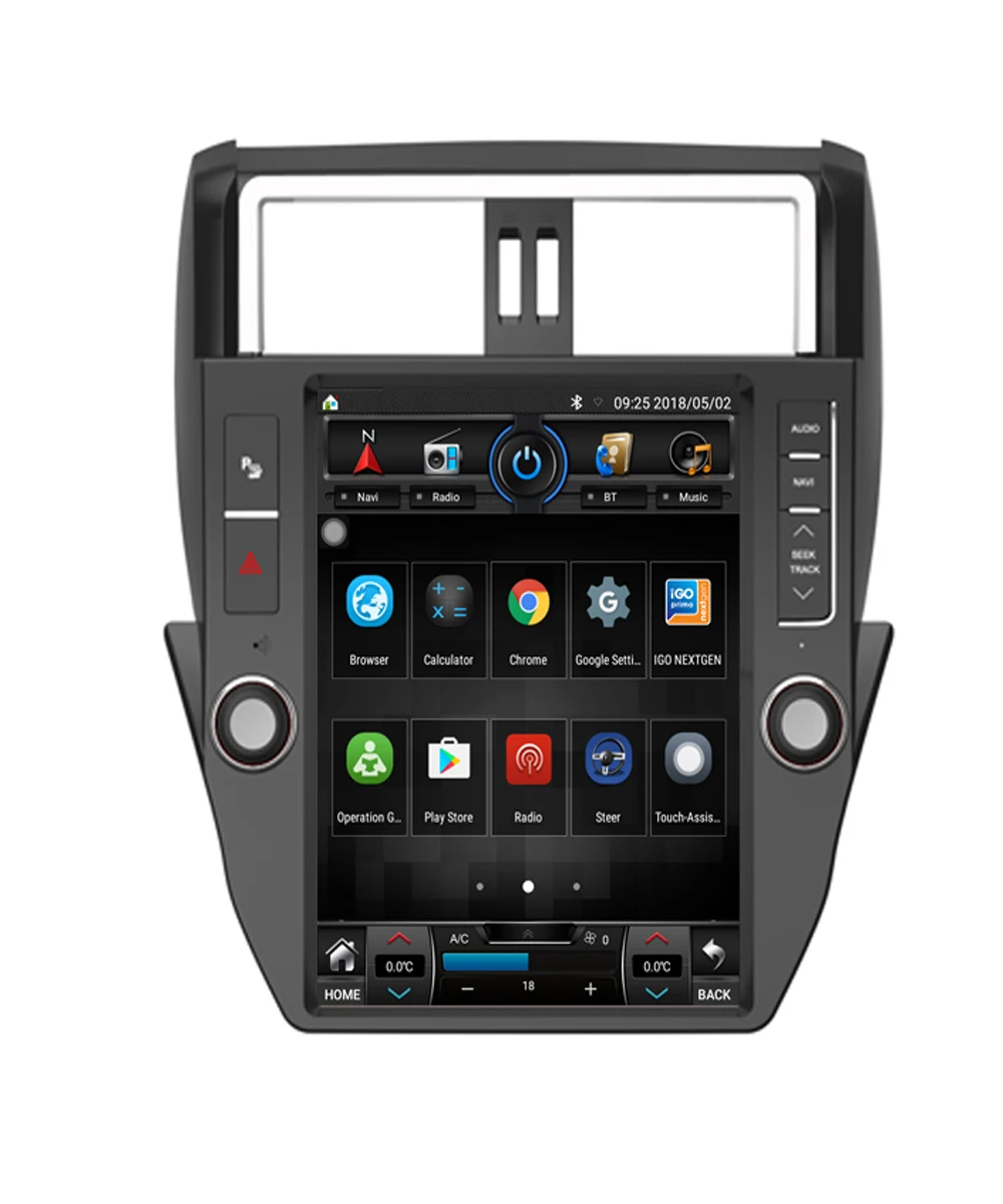 Sbaid Tesla стиль 12," Android автомобильное радио gps навигация для TOYOTA Land Cruiser Prado 2010-2013 CarStereo головное устройство Multimdia