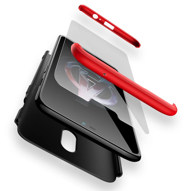 Vpower чехол oneplus 6 т Полная защита 360 анти-стук 3 в 1 для one plus Жесткий Тонкий |