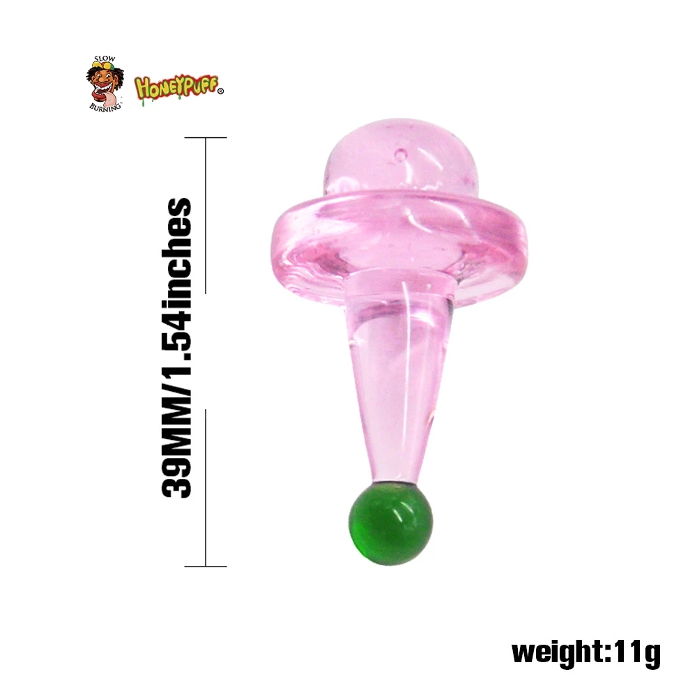 HONEYPUFF Hat Форма Высокое качество стекло Carb cap Dabber восковой масляный инструмент 1 26