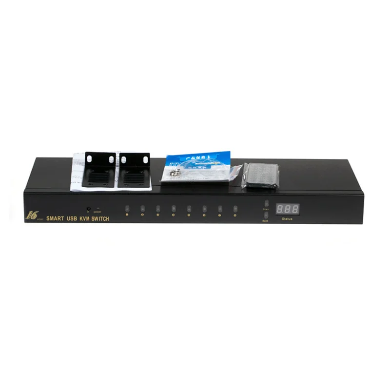 USB KVM переключатель 16 в 1 выход vga адаптер Подключение клавиатуры принтера мыши