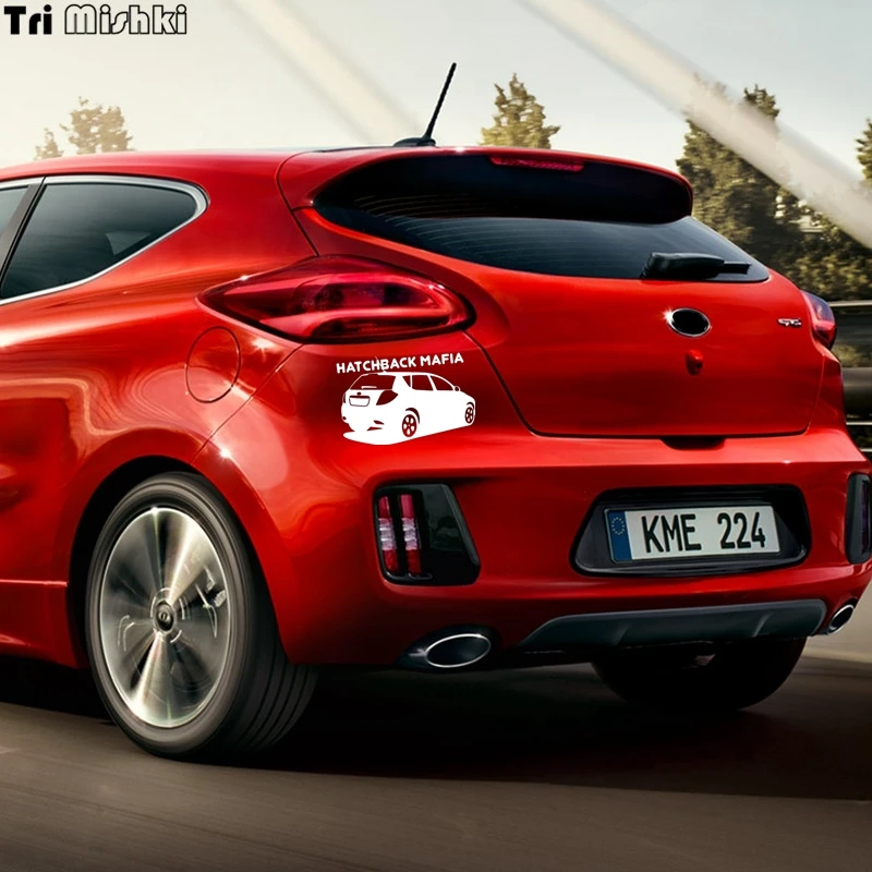 Tri Mishki HZX016 13.4*20см хэтчбек мафия смешная наклейки на авто виниловые мотоцикл