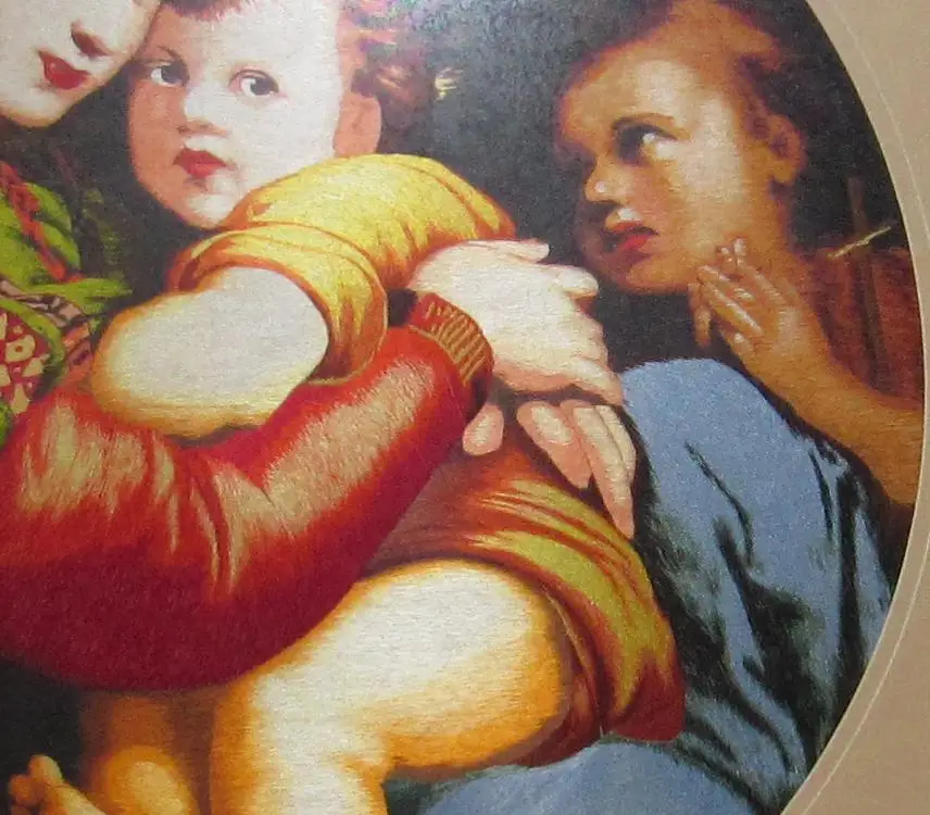 Madonna of the Chair Chinese handmade silk embroidery painting wall decor Suzhou Embroidery | Дом и сад