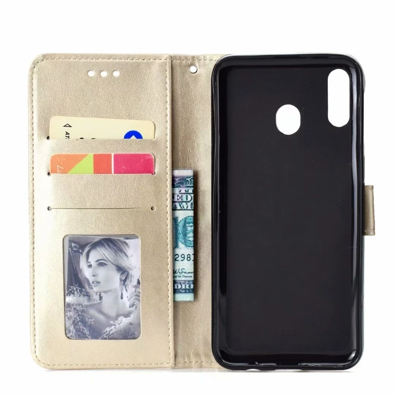 Кошелек чехол для huawei P30 Lite Pro samsung A70 A50 A30 A10 M10 Тотем тиснением цветок кружева кожа
