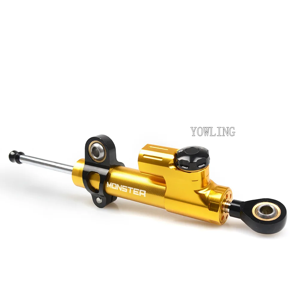 

6 Color Motorcycle Accessories StabilizerLinear Damper Complete Steering Mounting For Ducati Monster 696 796 695 795 999 749 748