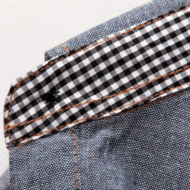 Новинка осени 2018 джинсовые рубашки с длинным рукавом мужская рубашка