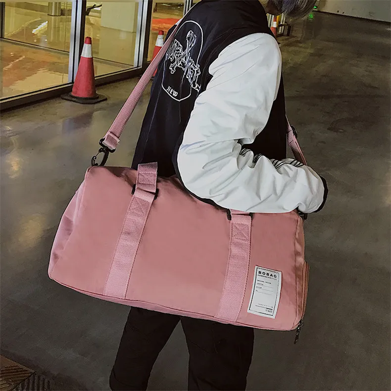 pink Новинка, спортивные сумки для спортзала, женские сумки для фитнеса, тренировок, путешествий, сумки через плечо, сумки для улицы, sac de Sport femme - Цвет: pink