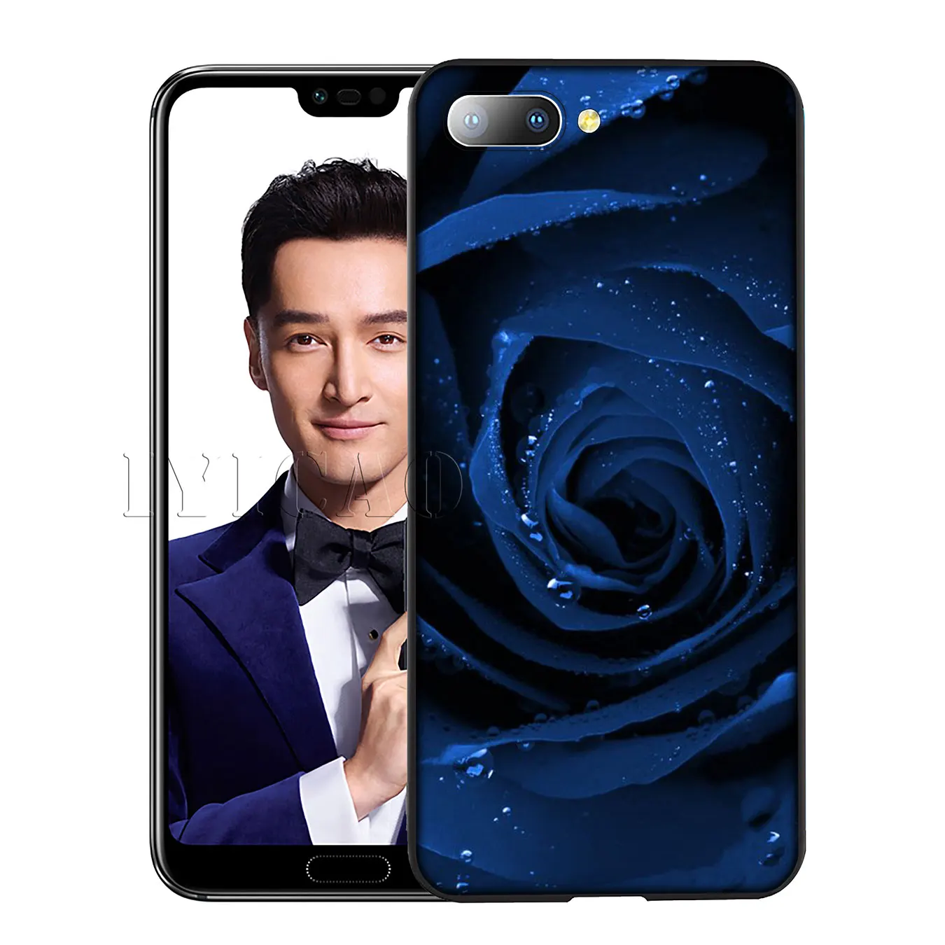 IYICAO flower Silicone Soft Case for Huawei Y7 Y6 Prime Y9 2018 Honor 8C 8X 8 9 10 Lite 6A 7C 7X 7A Pro |