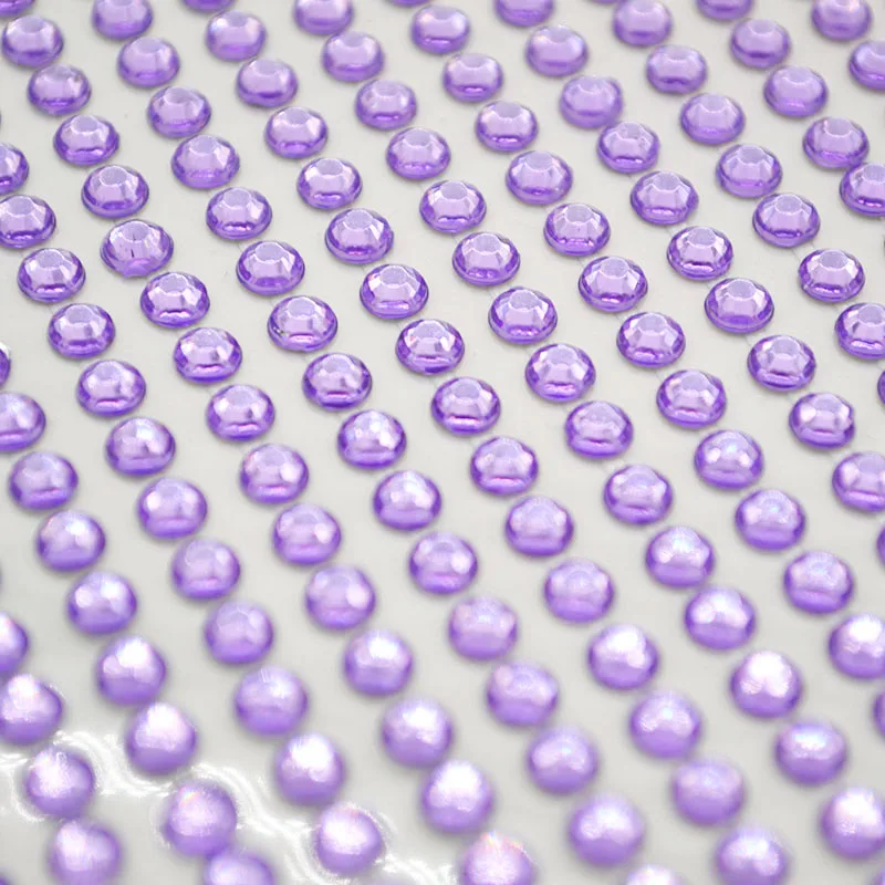 light purple 900 шт./лот, 4 мм, акриловые стразы, рукоделие, для телефона, автомобиля, искусство, сделай сам, наклейки, самоклеющиеся стразы, круглые наклейки для скрапбукинга с плоским основанием - Цвет: light purple