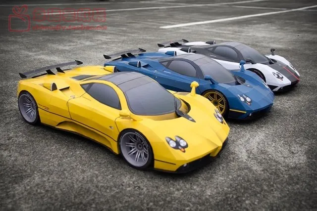 Супер спортивный автомобиль Pagani Zonda3d бумажная модель DIY ручной