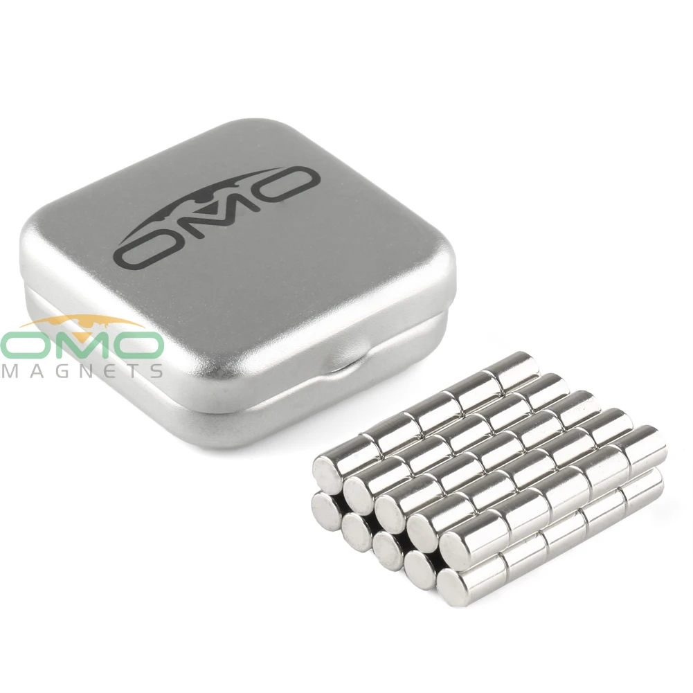 OMO Magnetics 50 шт. N35 диаметр 6 мм x 8 толстый диск редкоземельные неодимовые магниты