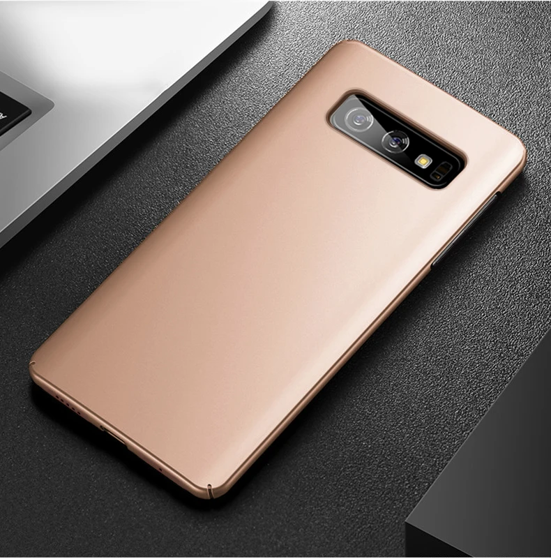 S10E чехол для samsung S10 плюс чехол Mofi для samsung S10 случае S10+ E ПК Твердый переплет Soild Цвет чистый черный, красный синий тонкий