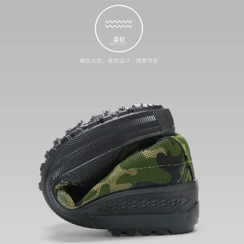 Military Shoes Men Camouflage Vulcanize Canvas Antiskid Wear-resisting Sole Breathe Train Sneakers 2019 Spring | Обувь