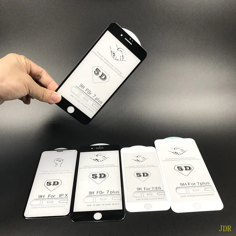 100 шт 5D изогнутая прозрачная пленка из закаленного стекла для iphone X 10 Премиум