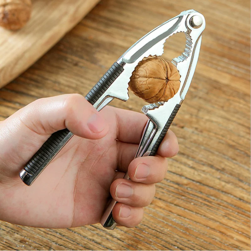 Nutcracker Zinc Alloy Kitchen Tools Practical Supplies Nuts Clip Walnut Cracker Multifunction Accessories Gadget | Дом и сад