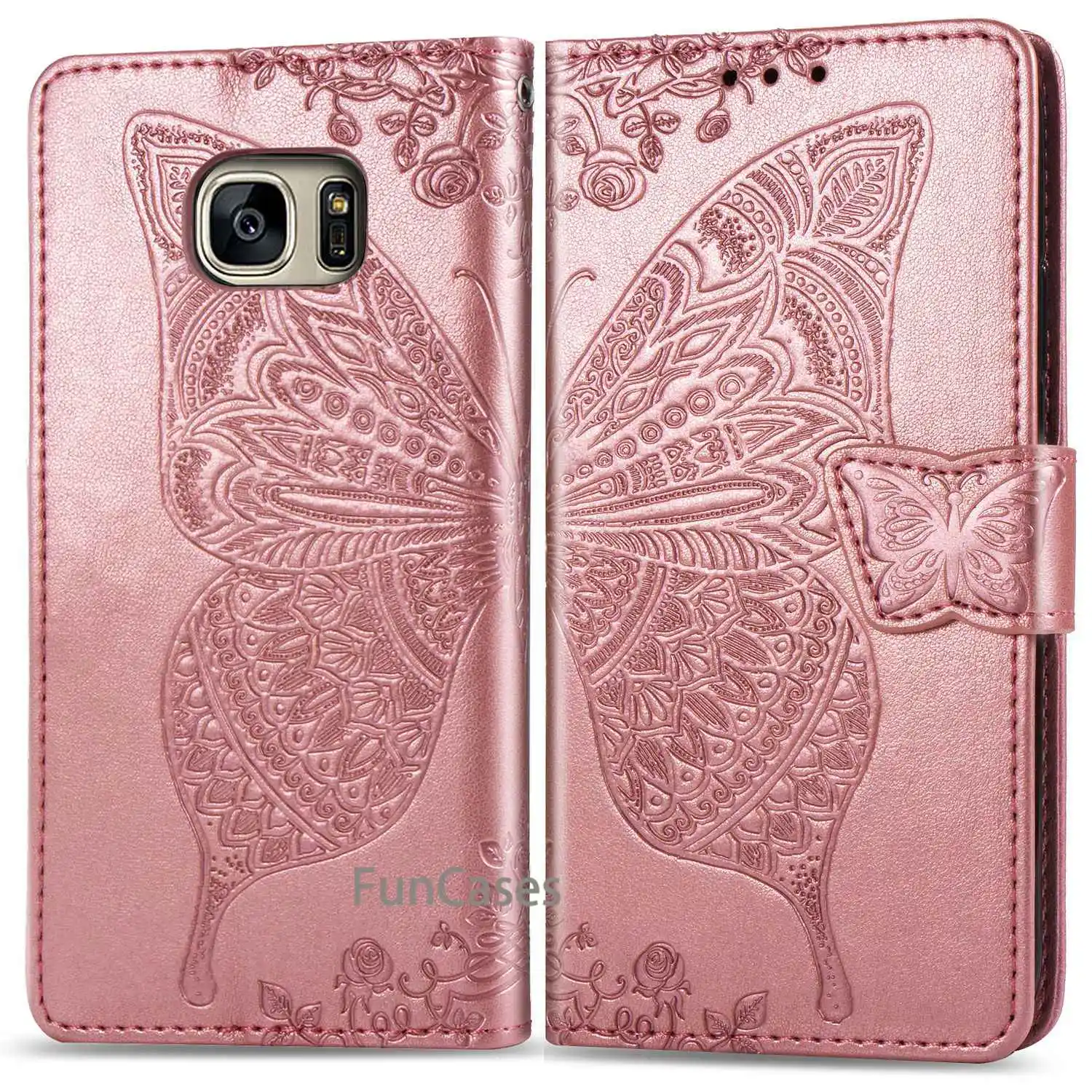 Luxury Wallet Case For Samsung Galaxy S7 Edge Cover Flip Leather Phone Mobile Shell | Мобильные телефоны и аксессуары