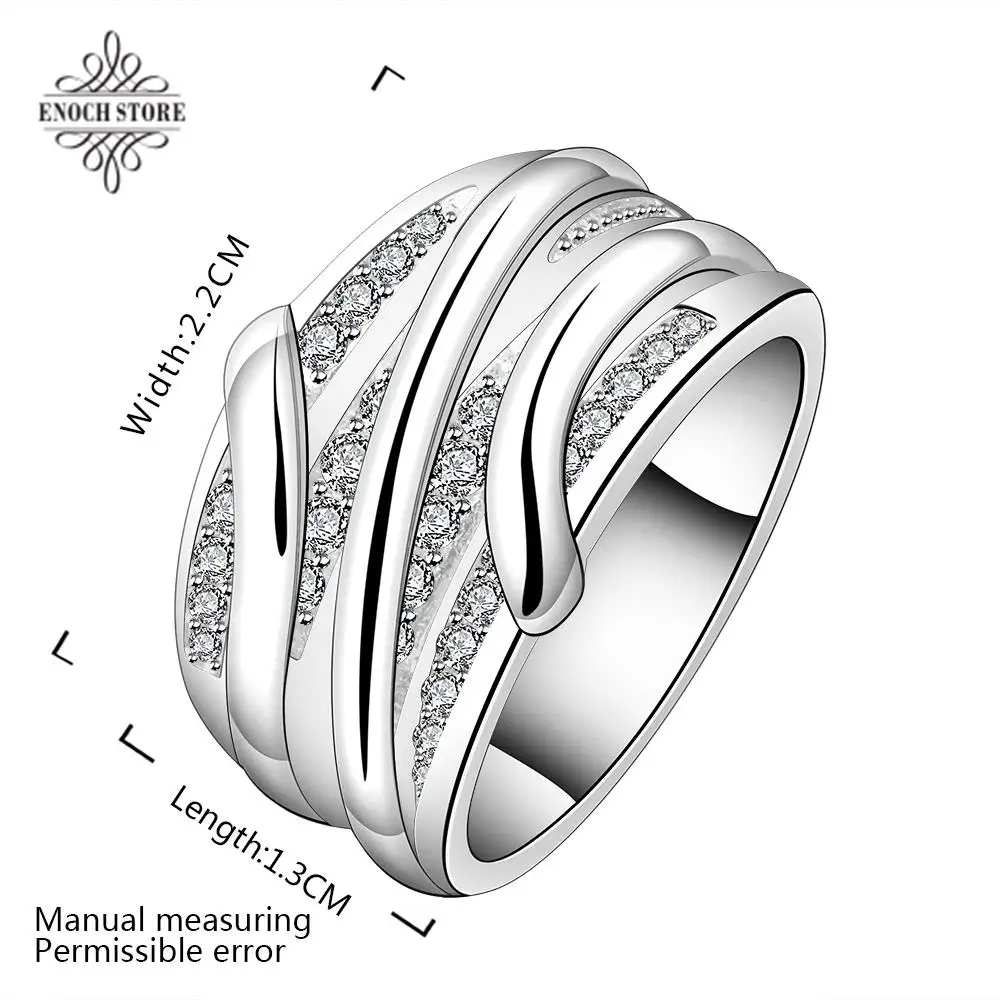 2015 Promotion Freeshipping Cubic Zirconia Women Trendy Rings For R572-8 925 Plated New Design Finger Ring Lady | Украшения и