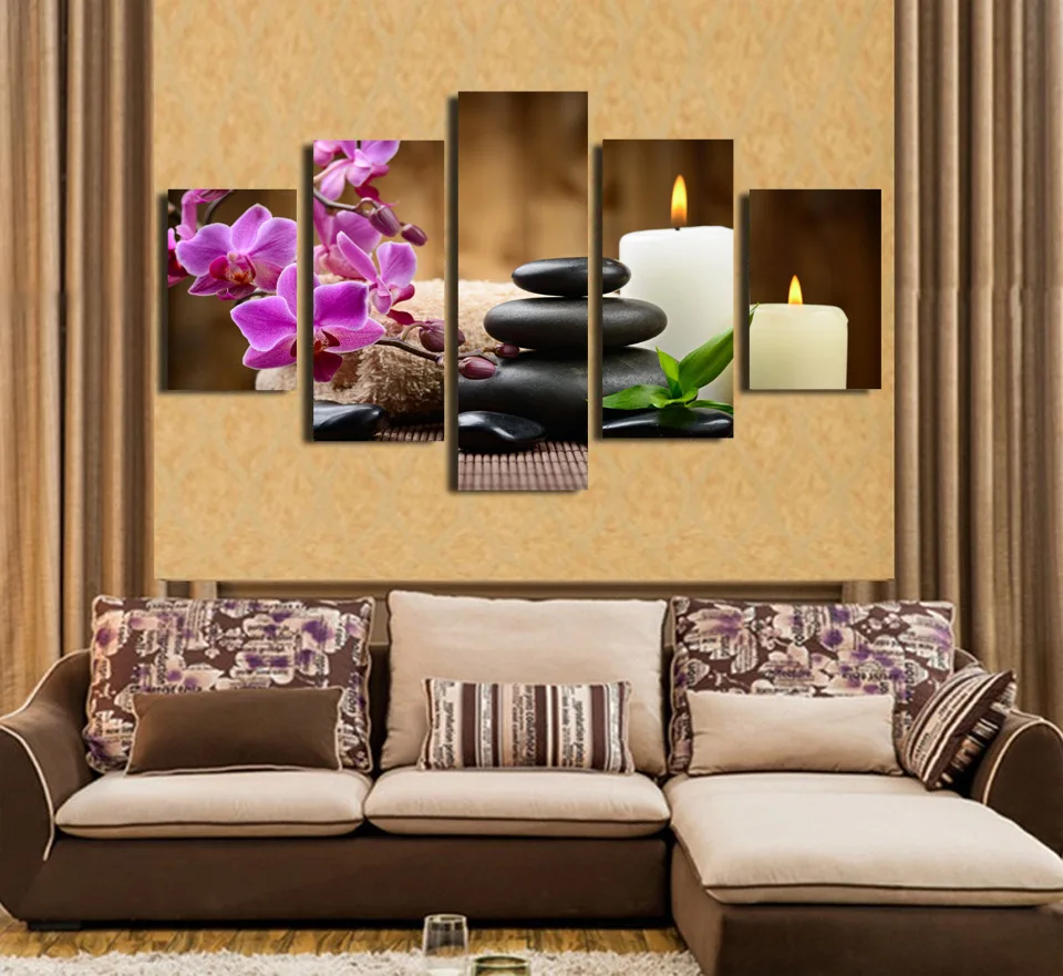 HD Printed Phalaenopsis pink candle Painting Canvas Print room decor print poster picture canvas Free shipping/aa-0005 | Дом и сад