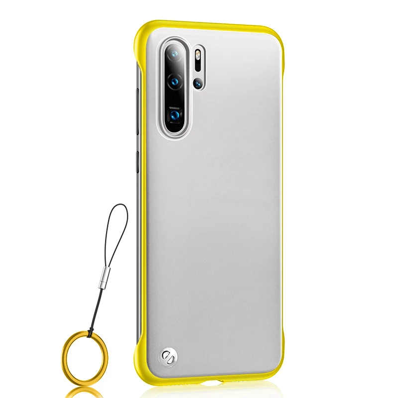 Ультратонкий акриловый чехол без бортиков для телефона huawei P30 Lite Pro Honor 20, прозрачный чехол для задней панели P30Lite 30Pro Honor20 Coque - Color: yellow