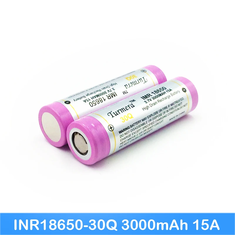 18650 батарея 3000 мАч Оригинальный Новый INR18650 30Q аккумуляторная литий-Литий-ионные