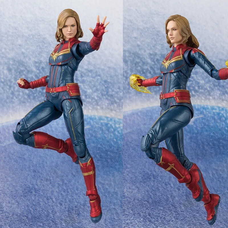 Мстители супергерой Капитан Marvel легенды Фигурки игрушки ПВХ игрушка