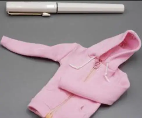 pink 4 цвета горячие игрушки 1/6 женский кардиган с капюшоном Толстовка пальто набор одежды для 12 ''PH фигура куклы тела - Цвет: pink