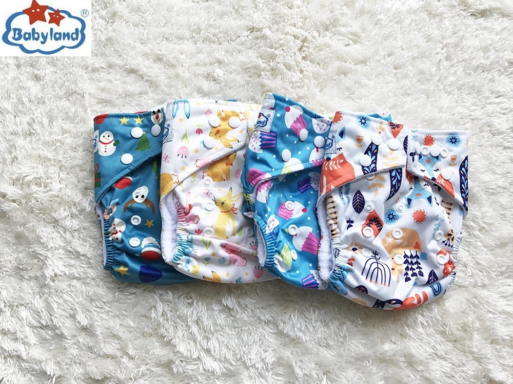 BABYLAND микрофлисовые тканевые подгузники My Choice многоразовые моющиеся для
