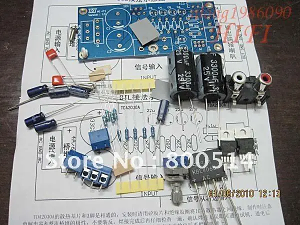 Tda2030a усилитель мощности комплект DIY|power amplifier board|audio poweramplifier board kit |