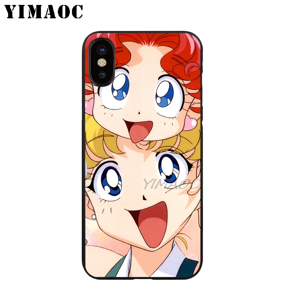 YIMAOC Sailor Moon Африканка Мягкий ТПУ Черный силиконовый чехол для iPhone X или 10 8 7 6 6S Plus 5 5S