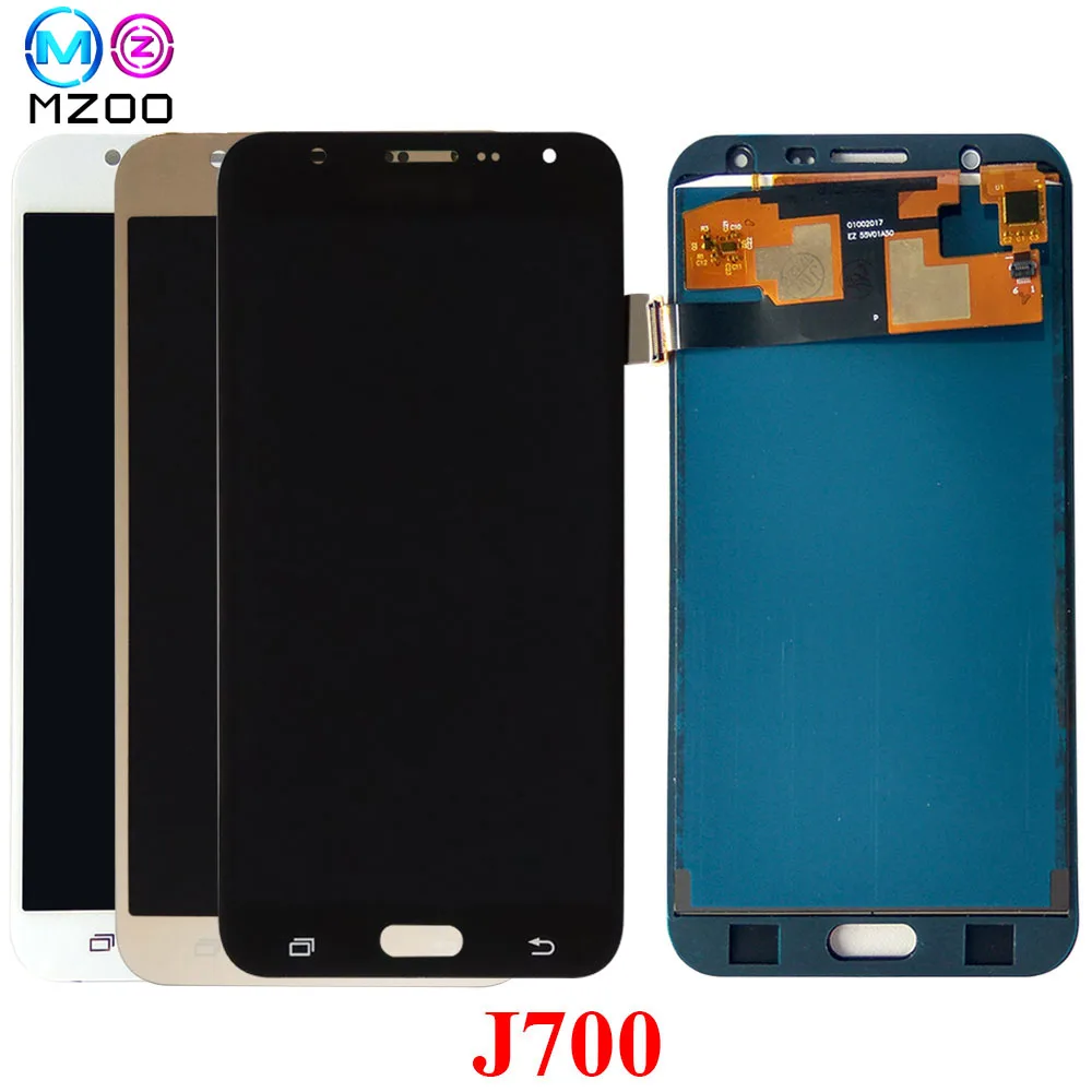 ЖК дисплей Pantalla для Samsung J7 2015 J700 J700F J700M J700H J700FN сенсорный экран дигитайзер полная