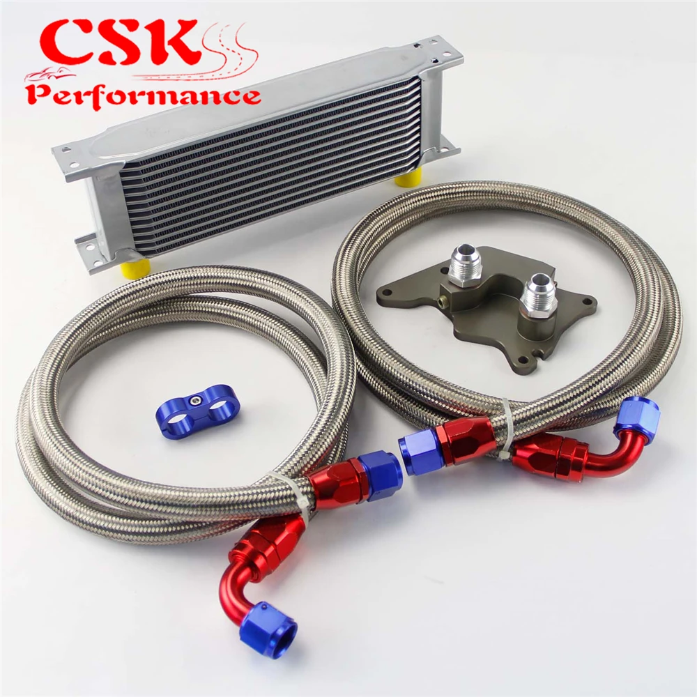 13 ряд 248 мм AN10 Масляный радиатор British Kit Подходит для BMW Mini Cooper R56 Supercharger