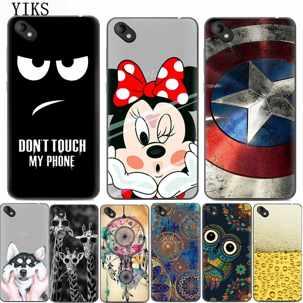 YIKS СПС Coque Wiko Sunny2 Plus чехол роскошный Мультфильм ТПУ для fundas Мягкий силиконовый
