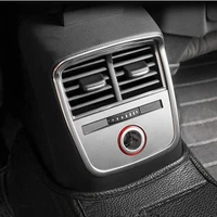 car rear console air outlet decoration frame cover strips for audi a3 8v 2014 2019 stainless steel cigarette light panel trim